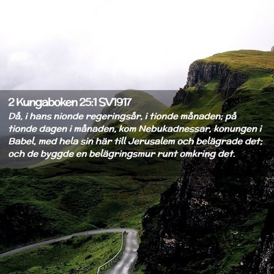 Picture 02 - 2 Kungaboken 25:1 SV1917 - Då, i hans nionde regeringsår, i tionde - Bible Verse Picture