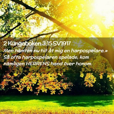 Picture 02 - 2 Kungaboken 3:15 SV1917 - Men hämten nu hit åt mig en harpospelare.» Så - Bible Verse Picture
