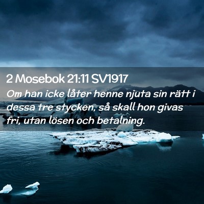 Picture 02 - 2 Mosebok 21:11 SV1917 - Om han icke låter henne njuta sin rätt i dessa - Bible Verse Picture