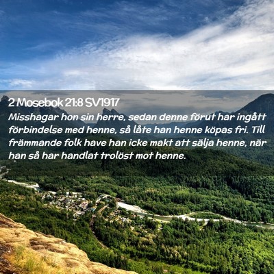 Picture 02 - 2 Mosebok 21:8 SV1917 - Misshagar hon sin herre, sedan denne förut har - Bible Verse Picture