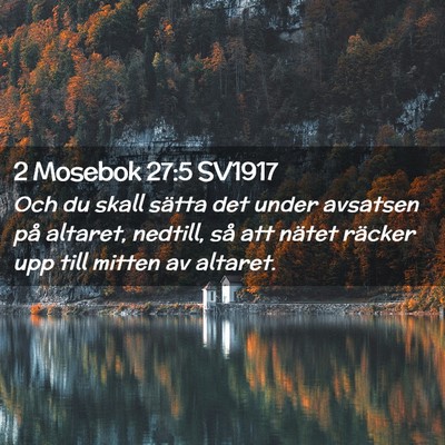 Picture 02 - 2 Mosebok 27:5 SV1917 - Och du skall sätta det under avsatsen på - Bible Verse Picture