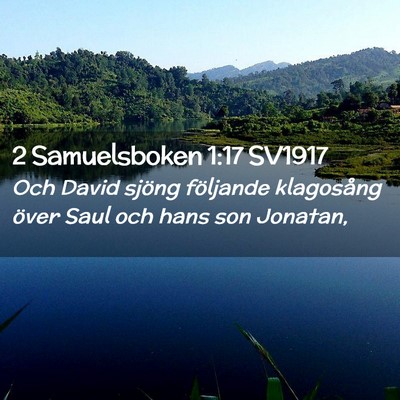 Picture 02 - 2 Samuelsboken 1:17 SV1917 - Och David sjöng följande klagosång över Saul - Bible Verse Picture