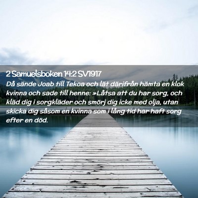 Picture 02 - 2 Samuelsboken 14:2 SV1917 - Då sände Joab till Tekoa och lät därifrån - Bible Verse Picture