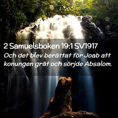 Picture 02 - 2 Samuelsboken 19:1 SV1917 - Och det blev berättat för Joab att konungen - Bible Verse Picture