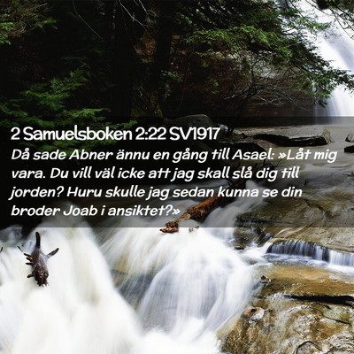 Picture 02 - 2 Samuelsboken 2:22 SV1917 - Då sade Abner ännu en gång till Asael: »Låt - Bible Verse Picture