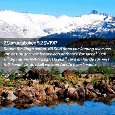 Picture 02 - 2 Samuelsboken 5:2 SV1917 - Redan för länge sedan, då Saul ännu var - Bible Verse Picture