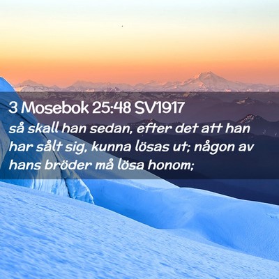 Picture 02 - 3 Mosebok 25:48 SV1917 - så skall han sedan, efter det att han har sålt - Bible Verse Picture