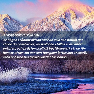 Picture 02 - 3 Mosebok 27:8 SV1917 - Är någon i sådant armod att han icke kan - Bible Verse Picture