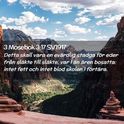 Picture 02 - 3 Mosebok 3:17 SV1917 - Detta skall vara en evärdlig stadga för eder - Bible Verse Picture