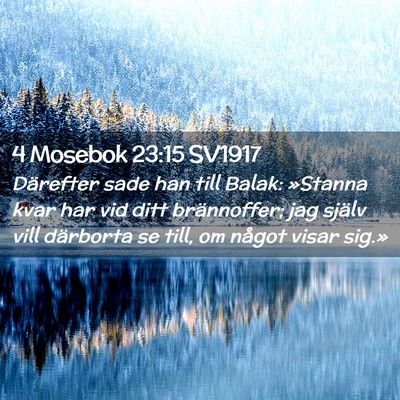 Picture 02 - 4 Mosebok 23:15 SV1917 - Därefter sade han till Balak: »Stanna kvar har - Bible Verse Picture