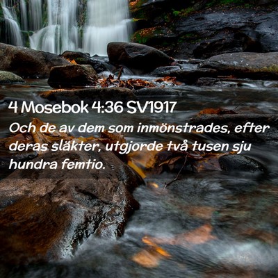 Picture 02 - 4 Mosebok 4:36 SV1917 - Och de av dem som inmönstrades, efter deras - Bible Verse Picture