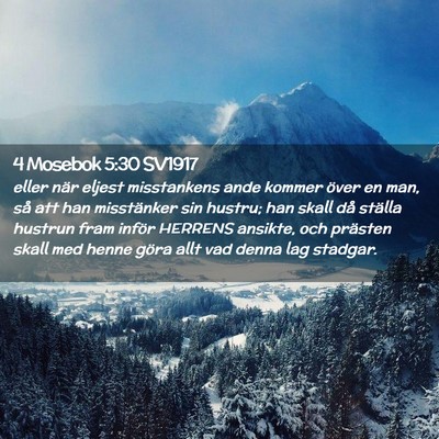 Picture 02 - 4 Mosebok 5:30 SV1917 - eller när eljest misstankens ande kommer över - Bible Verse Picture