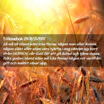 Picture 02 - 5 Mosebok 29:18 SV1917 - Så må då bland eder icke finnas någon man - Bible Verse Picture