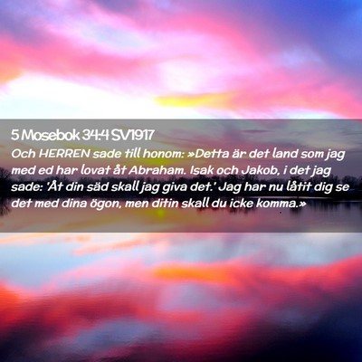 Picture 02 - 5 Mosebok 34:4 SV1917 - Och HERREN sade till honom: »Detta är det land - Bible Verse Picture