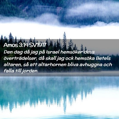 Picture 02 - Amos 3:14 SV1917 - Den dag då jag på Israel hemsöker dess - Bible Verse Picture