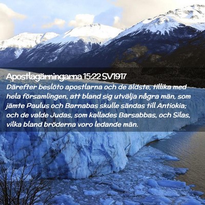 Picture 02 - Apostlagärningarna 15:22 SV1917 - Därefter beslöto apostlarna och de äldste, - Bible Verse Picture