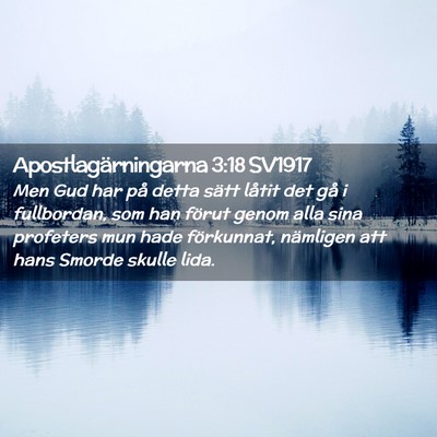 Picture 02 - Apostlagärningarna 3:18 SV1917 - Men Gud har på detta sätt låtit det gå i - Bible Verse Picture