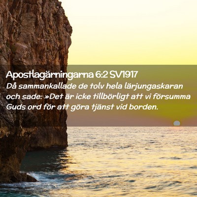 Picture 02 - Apostlagärningarna 6:2 SV1917 - Då sammankallade de tolv hela lärjungaskaran - Bible Verse Picture