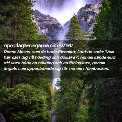 Picture 02 - Apostlagärningarna 7:35 SV1917 - Denne Moses, som de hade förnekat, i det de - Bible Verse Picture