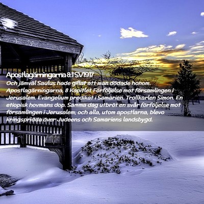 Picture 02 - Apostlagärningarna 8:1 SV1917 - Och jämväl Saulus hade gillat att man dödade - Bible Verse Picture