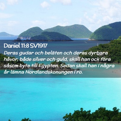 Picture 02 - Daniel 11:8 SV1917 - Deras gudar och beläten och deras dyrbara - Bible Verse Picture