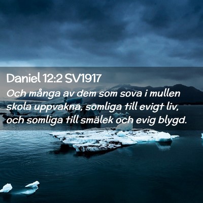 Picture 02 - Daniel 12:2 SV1917 - Och många av dem som sova i mullen skola - Bible Verse Picture