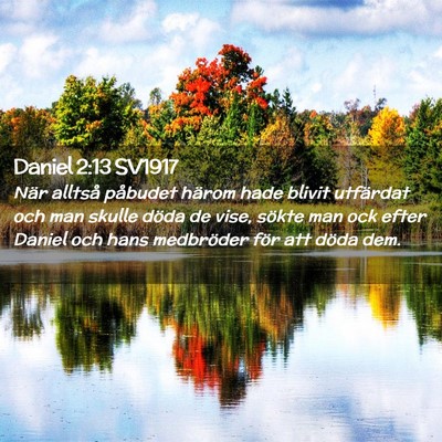 Picture 02 - Daniel 2:13 SV1917 - När alltså påbudet härom hade blivit - Bible Verse Picture