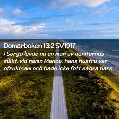Picture 02 - Domarboken 13:2 SV1917 - I Sorga levde nu en man av daniternas släkt, vid - Bible Verse Picture