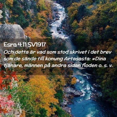 Picture 02 - Esra 4:11 SV1917 - Och detta är vad som stod skrivet i det brev som - Bible Verse Picture