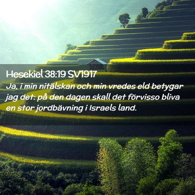 Picture 02 - Hesekiel 38:19 SV1917 - Ja, i min nitälskan och min vredes eld betygar - Bible Verse Picture