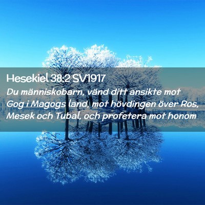 Picture 02 - Hesekiel 38:2 SV1917 - Du människobarn, vänd ditt ansikte mot Gog i - Bible Verse Picture