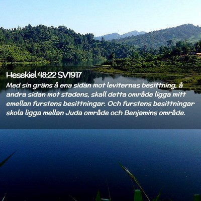 Picture 02 - Hesekiel 48:22 SV1917 - Med sin gräns å ena sidan mot leviternas - Bible Verse Picture