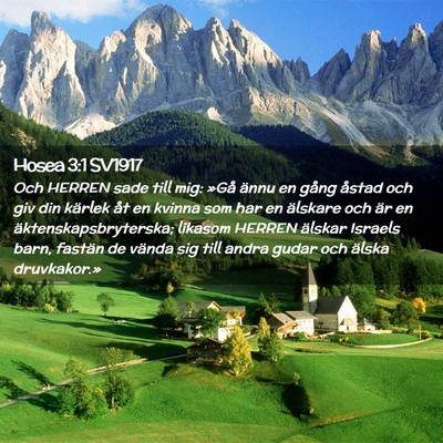 Picture 02 - Hosea 3:1 SV1917 - Och HERREN sade till mig: »Gå ännu en gång - Bible Verse Picture