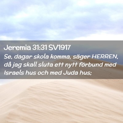 Picture 02 - Jeremia 31:31 SV1917 - Se, dagar skola komma, säger HERREN, då jag - Bible Verse Picture