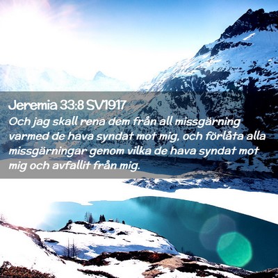 Picture 02 - Jeremia 33:8 SV1917 - Och jag skall rena dem från all missgärning - Bible Verse Picture