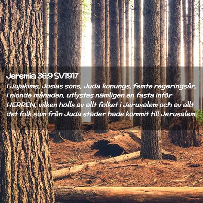 Picture 02 - Jeremia 36:9 SV1917 - I Jojakims, Josias sons, Juda konungs, femte - Bible Verse Picture