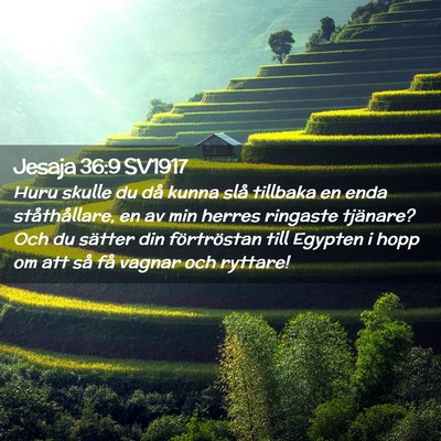 Picture 02 - Jesaja 36:9 SV1917 - Huru skulle du då kunna slå tillbaka en enda - Bible Verse Picture