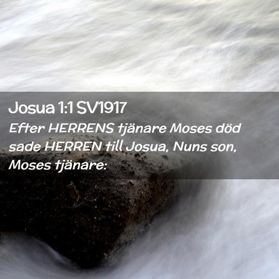 Picture 02 - Josua 1:1 SV1917 - Efter HERRENS tjänare Moses död sade HERREN - Bible Verse Picture