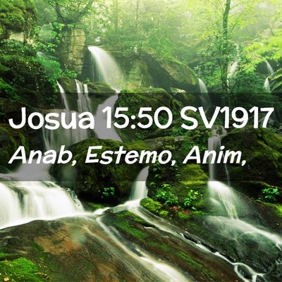 Picture 02 - Josua 15:50 SV1917 - Anab, Estemo, - Bible Verse Picture