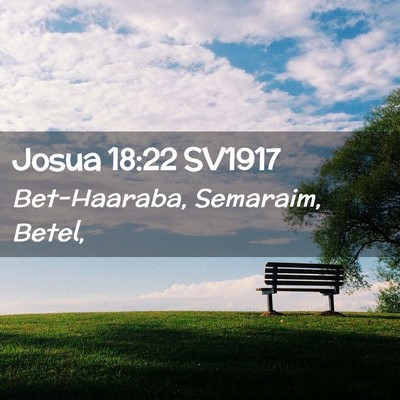 Picture 02 - Josua 18:22 SV1917 - Bet-Haaraba, Semaraim, - Bible Verse Picture