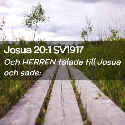 Picture 02 - Josua 20:1 SV1917 - Och HERREN talade till Josua och - Bible Verse Picture