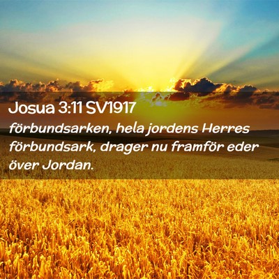 Picture 02 - Josua 3:11 SV1917 - förbundsarken, hela jordens Herres förbundsark, - Bible Verse Picture