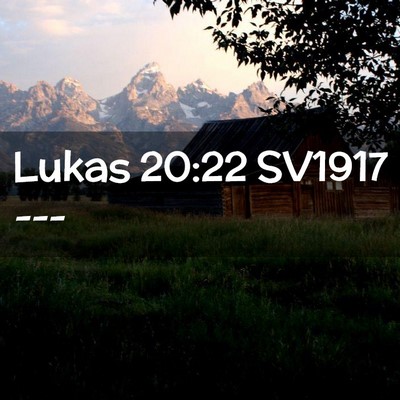 Picture 02 - Lukas 20:22 SV1917 -  - Bible Verse Picture