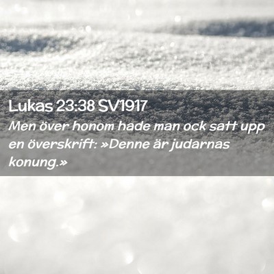 Picture 02 - Lukas 23:38 SV1917 - Men över honom hade man ock satt upp en - Bible Verse Picture