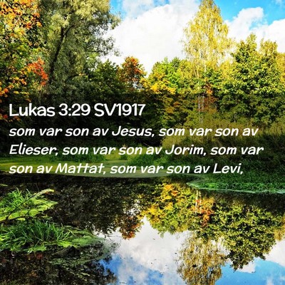 Picture 02 - Lukas 3:29 SV1917 - som var son av Jesus, som var son av Elieser, som - Bible Verse Picture