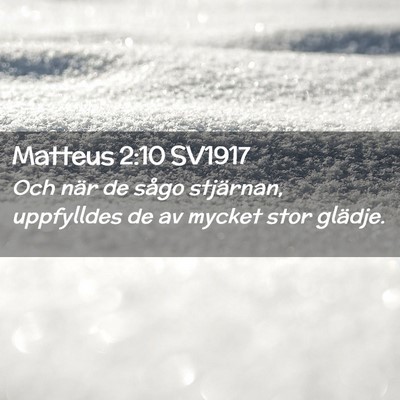 Picture 02 - Matteus 2:10 SV1917 - Och när de sågo stjärnan, uppfylldes de av - Bible Verse Picture