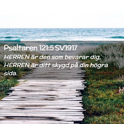Picture 02 - Psaltaren 121:5 SV1917 - HERREN är den som bevarar dig, HERREN är ditt - Bible Verse Picture