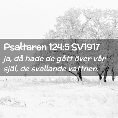 Picture 02 - Psaltaren 124:5 SV1917 - ja, då hade de gått över vår själ, de - Bible Verse Picture