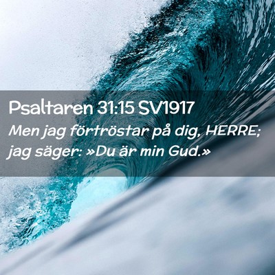 Picture 02 - Psaltaren 31:15 SV1917 - Men jag förtröstar på dig, HERRE; jag säger: - Bible Verse Picture