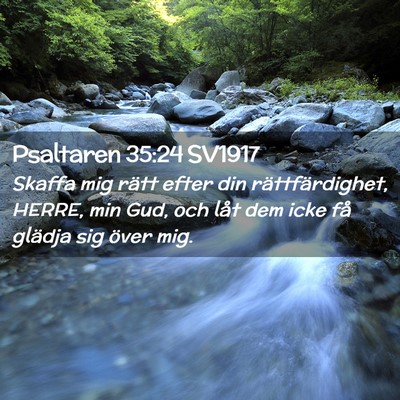 Picture 02 - Psaltaren 35:24 SV1917 - Skaffa mig rätt efter din rättfärdighet, - Bible Verse Picture